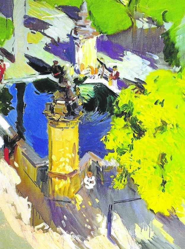 La Fuente del Olivo del Patio de los Naranjos, cuando Sorolla la pintó