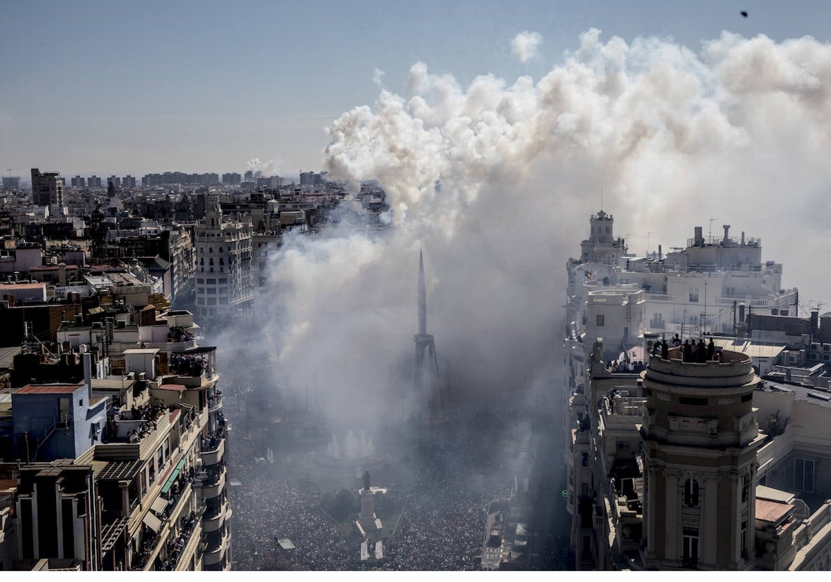 ABC emite en directo la mascletà de las Fallas 2023