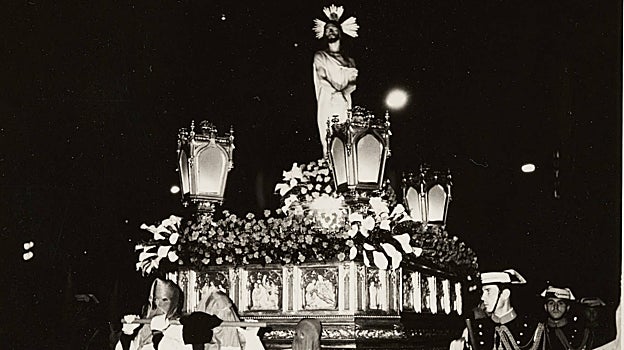 La procesión del Divino Cautivo, en Madrid, el Jueves Santo de 1960