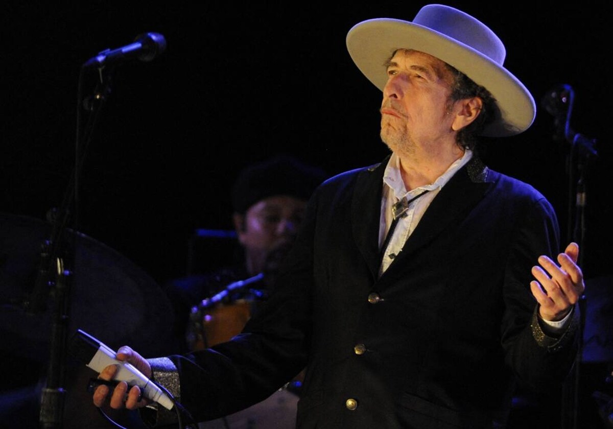 Imagen de Bob Dylan en uno de sus conciertos