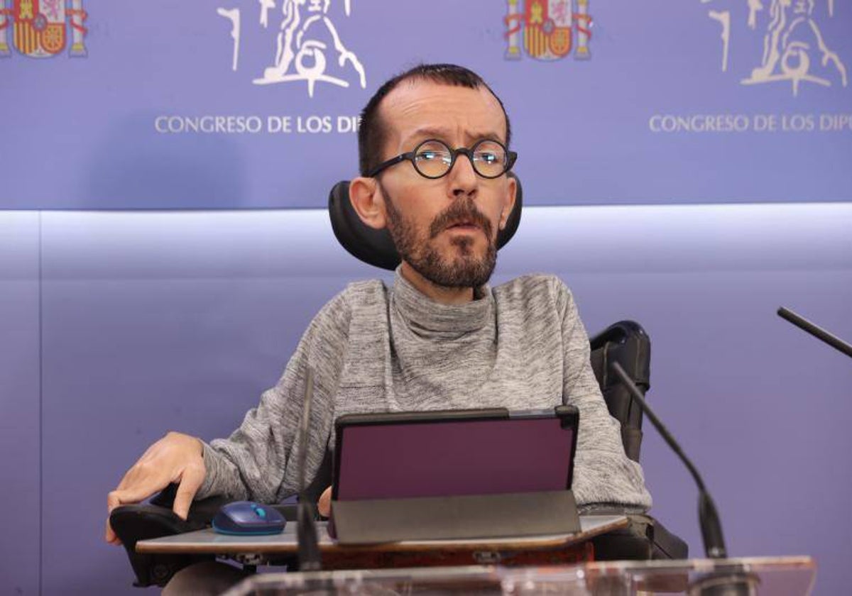 El portavoz de Unidas Podemos en el Congreso, Pablo Echenique