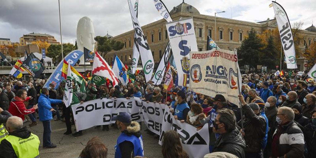 Police and guardias civiles salen hoy a la calle en contra de la reforma de la ley de Seguridad