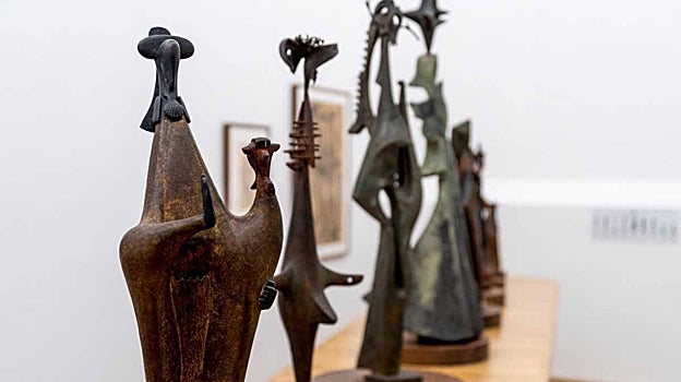 Algunas de las piezas que se exponen en el Centro de Arte Moderno y Contemporáneo de Toledo