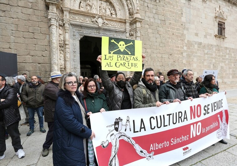 Protesta contra la 'privatización' del legado de Alberto Sánchez tras la cesión a la Fundación Roberto Polo