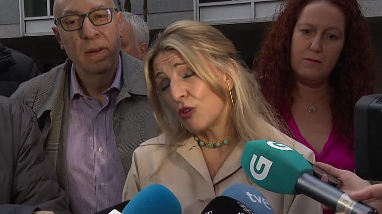 Díaz se escuda en que no escuchó a Montero y reivindica que el Gobierno "está cumpliendo su palabra"