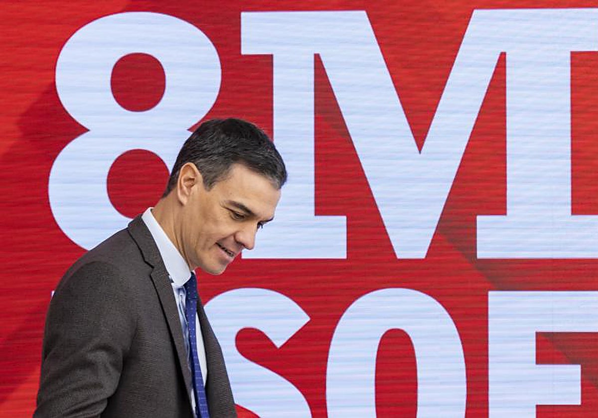 Pedro Sánchez, durante la reunión este lunes del Comité Ejecutivo Federal del PSOE en Madrid
