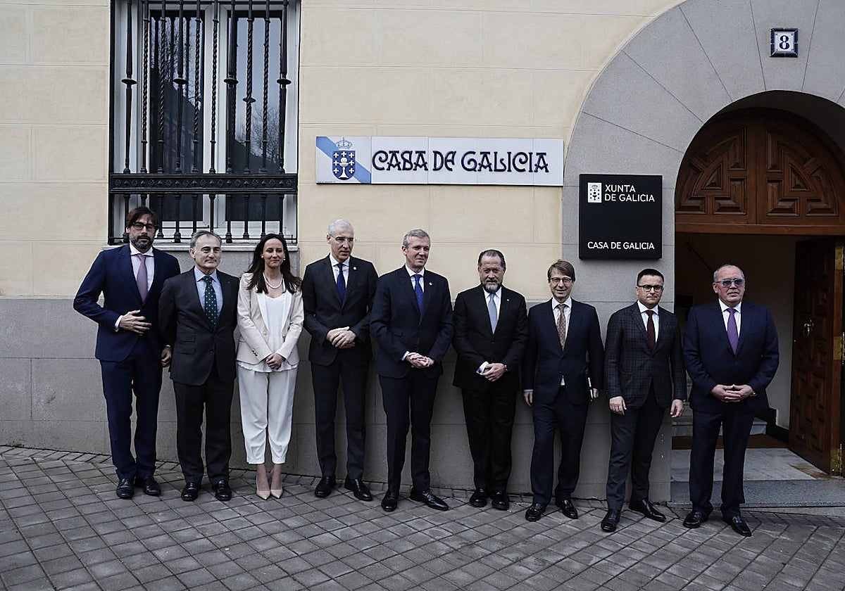 Foto de familia en Madrid por la presentación de Impulsa Galicia