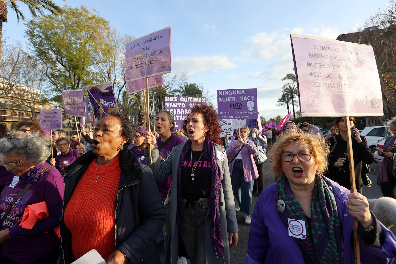 La reivindicativa manifestación del 8-M en Córdoba, en imágenes
