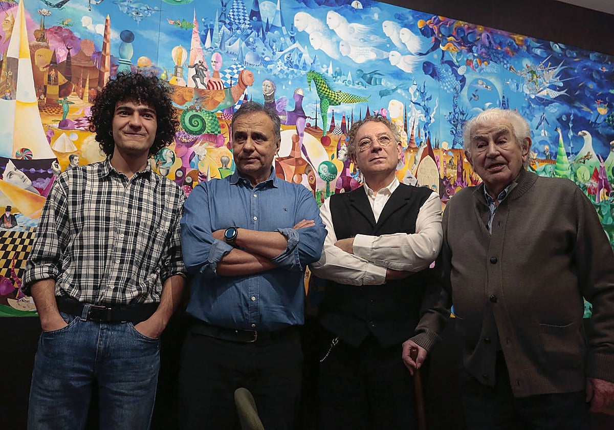 Presentación del mural 'Las Ciudades de Poniente' donado a la Fundación Antonio Pereira y del documental sobre el mismo