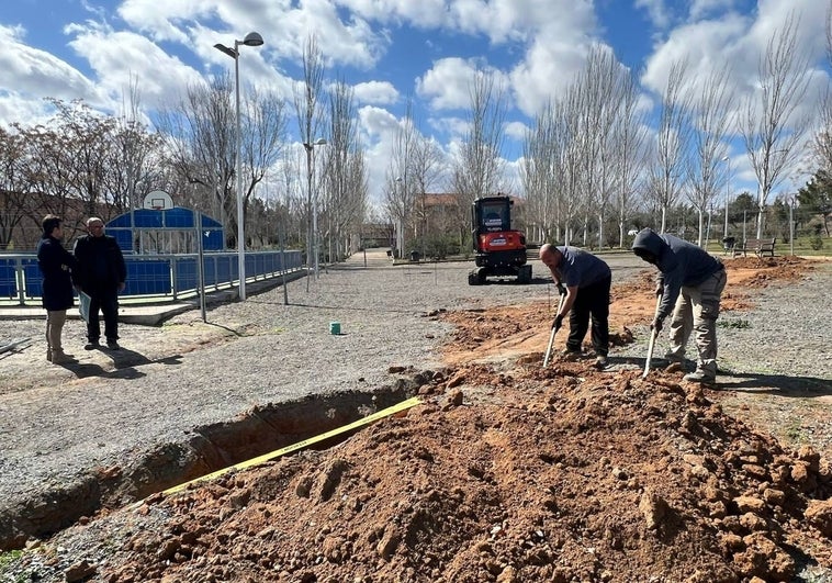 Comienzan las obras de construcción del nuevo 'pump track' del barrio de Azucaica