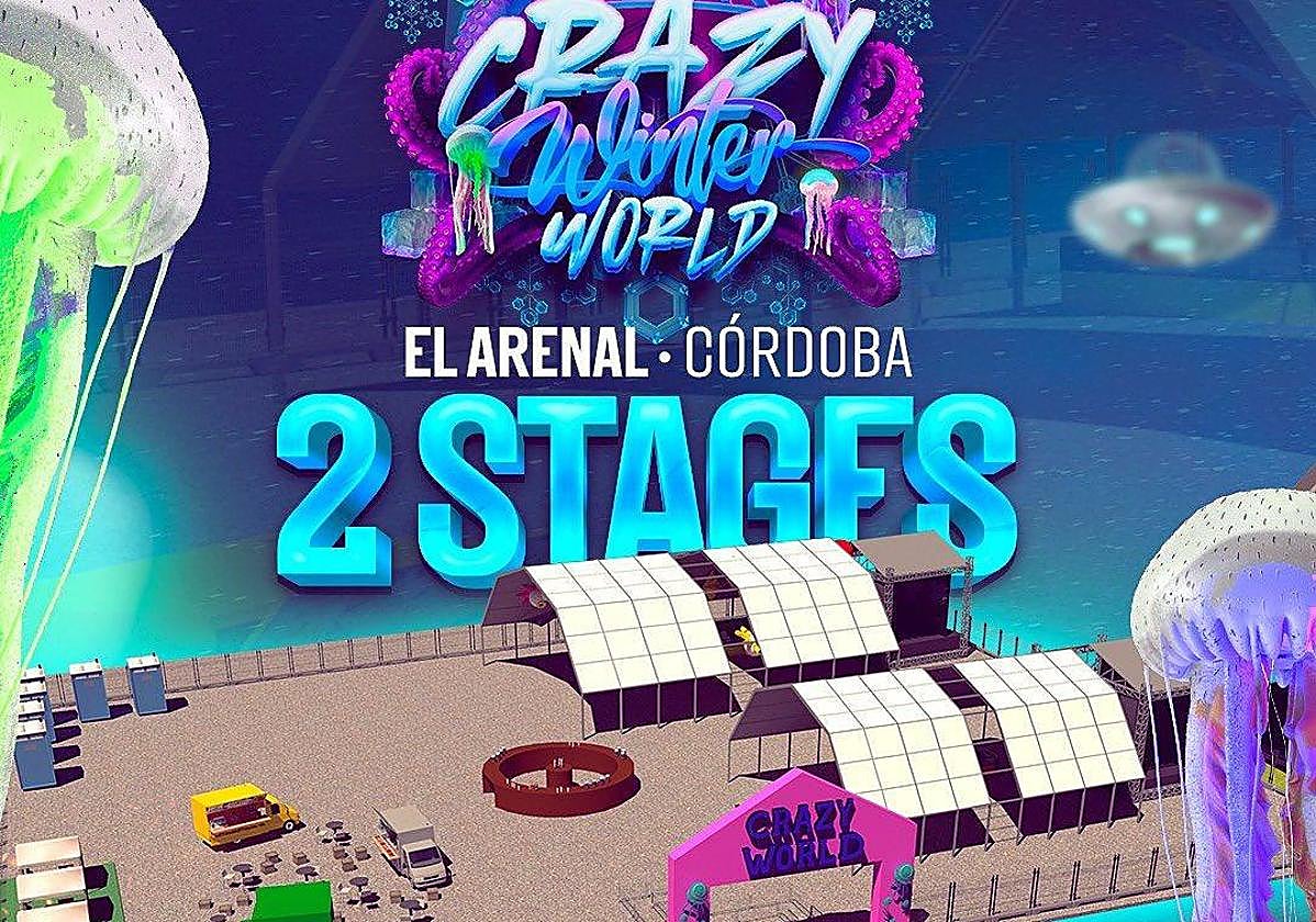Imagen promocional del festival Crazy World en Córdoba, que finalmente no se celebró