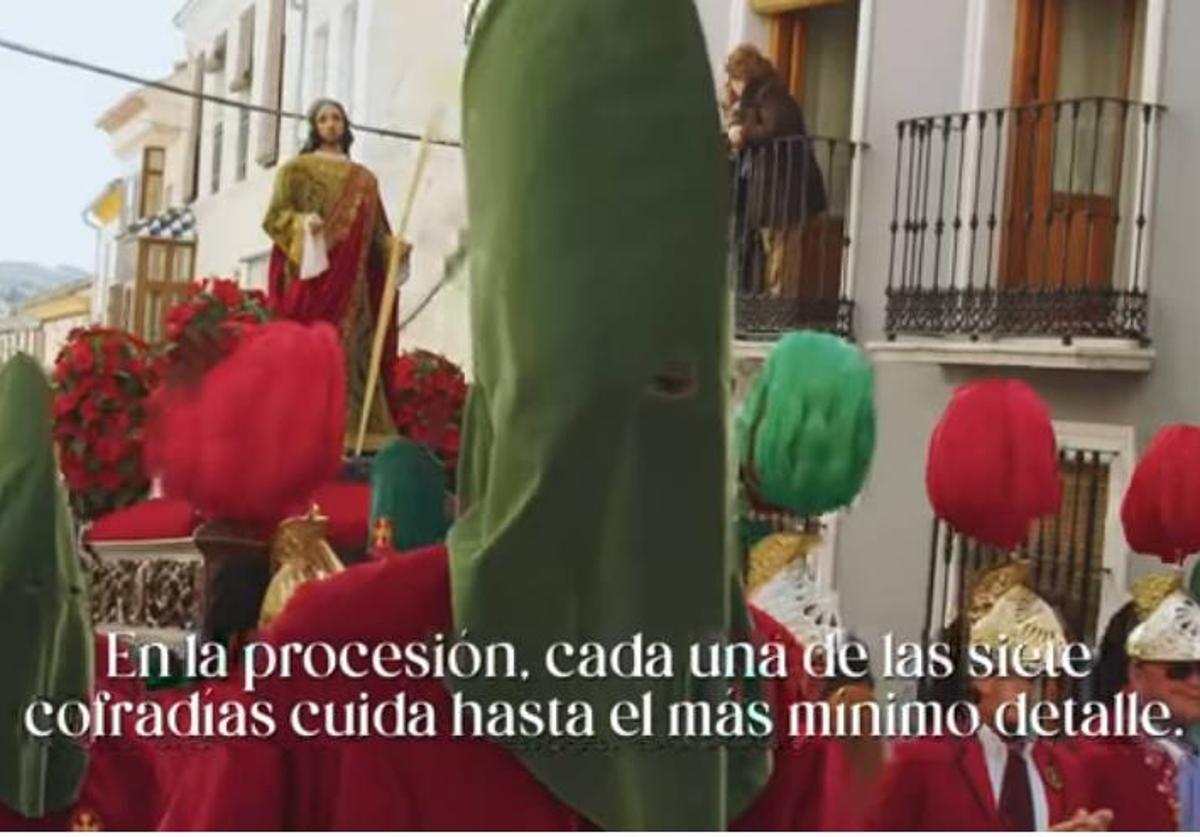 Un momento del vídeo sobre la Semana Santa de Baena