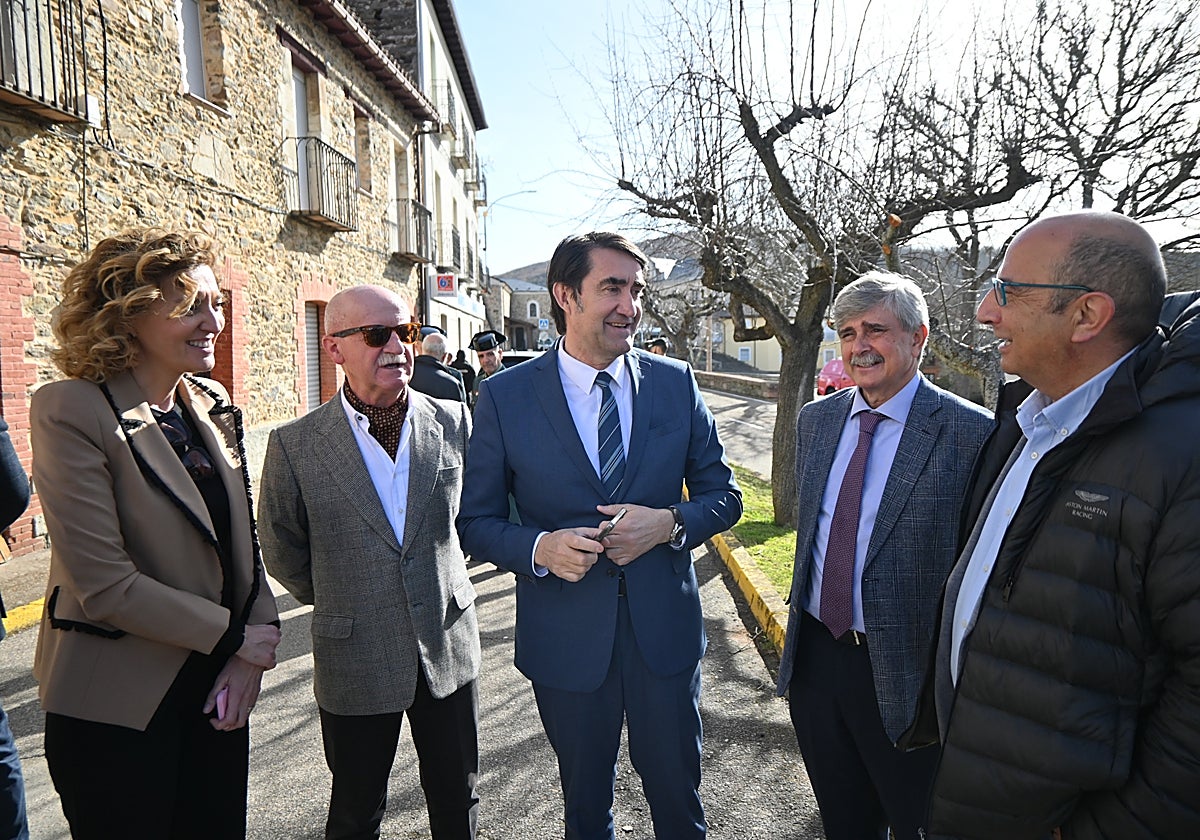 Suárez-Quiñones, este lunes en Riello (León)