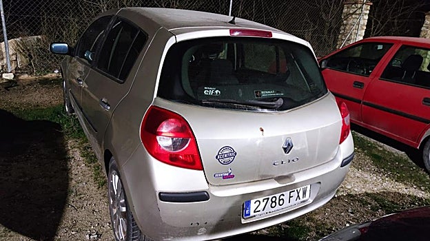 Vehículo de Juan Miguel Isla en el polígono industrial de Albacete donde fue localizado