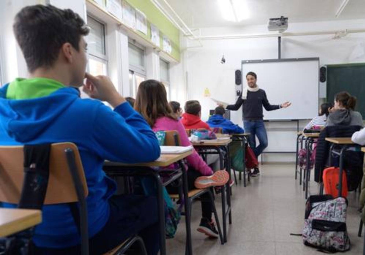 Clase en un instituto andaluz