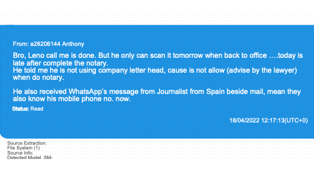 Imagen principal - El reporte de Anthony