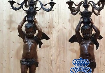 Hallan en un pueblo de Toledo dos enormes candelabros robados en Valencia hace 21 meses