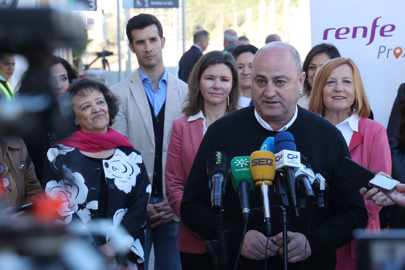 El viaje inaugural del tren de proximidad entre Palma y Villa del Río, en imágenes