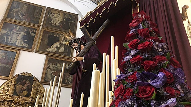 Nuestro Padre Jesús en su Soberano Poder, en el altar de cultos