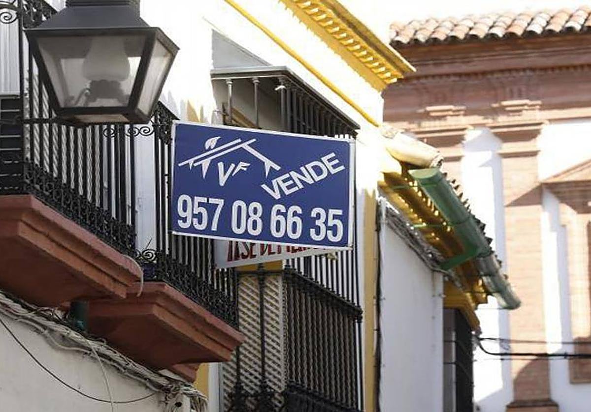 Vivienda en venta de una imagen de archivo