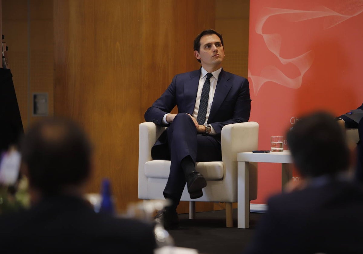 Albert Rivera, durante su participación en el encuentro empresarial en Córoba