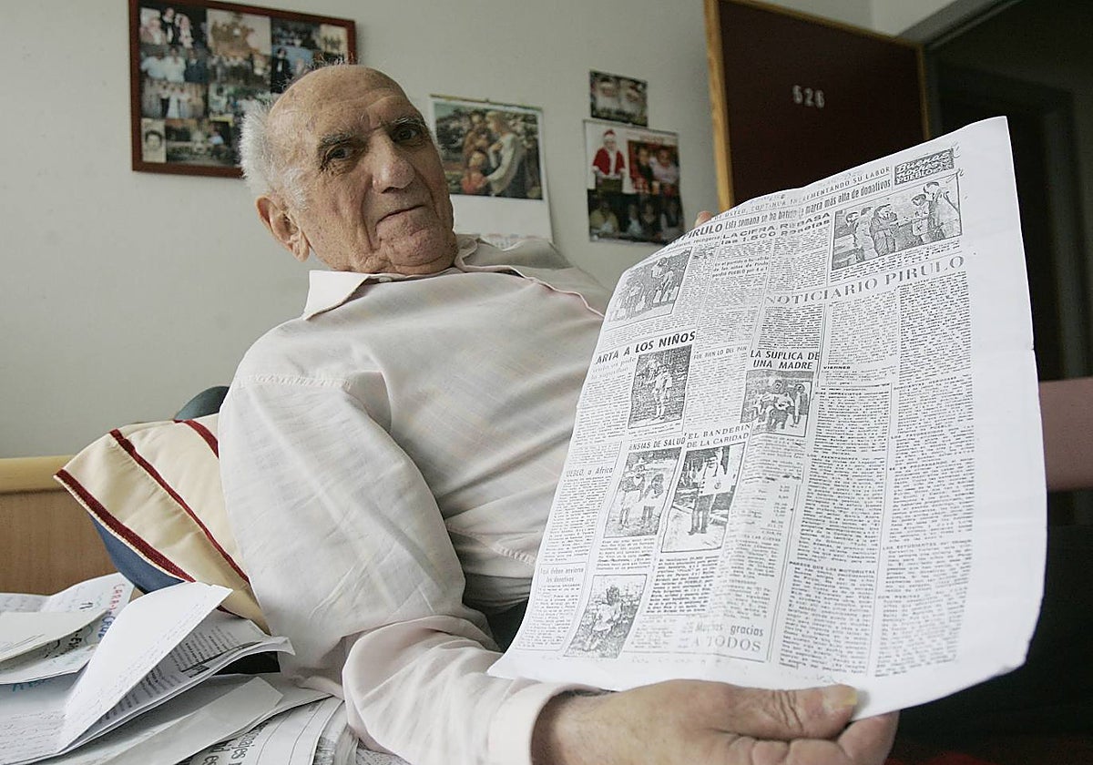 Luis Ortega, 'Pirulo', en la entrevista concedida a ABC días antes de su fallecimiento