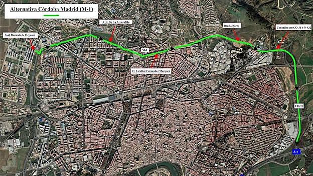 Éstas son las nueve alternativas para el corte de tráfico en los enlaces entre la Ronda Oeste de Córdoba y la A-4 desde este sábado
