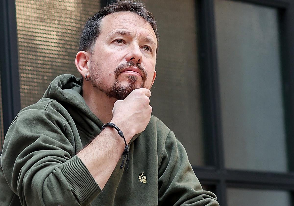 El exlíder de Podemos, Pablo Iglesias, en el acto de presentación del libro de Pablo Echenique