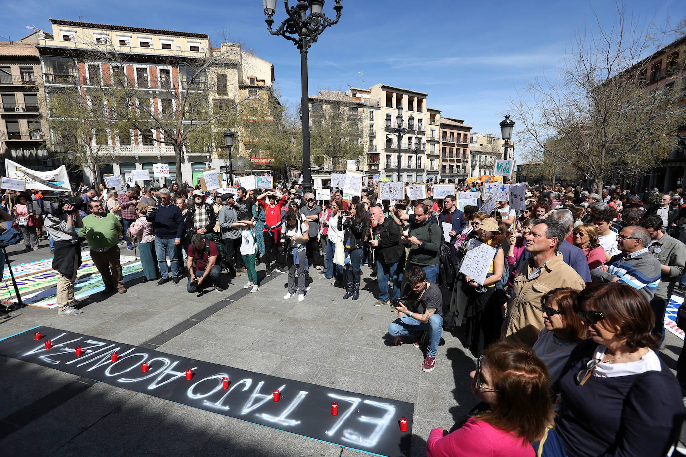 El éxito de la manifestación de Toledo en defensa del Tajo, en imágenes