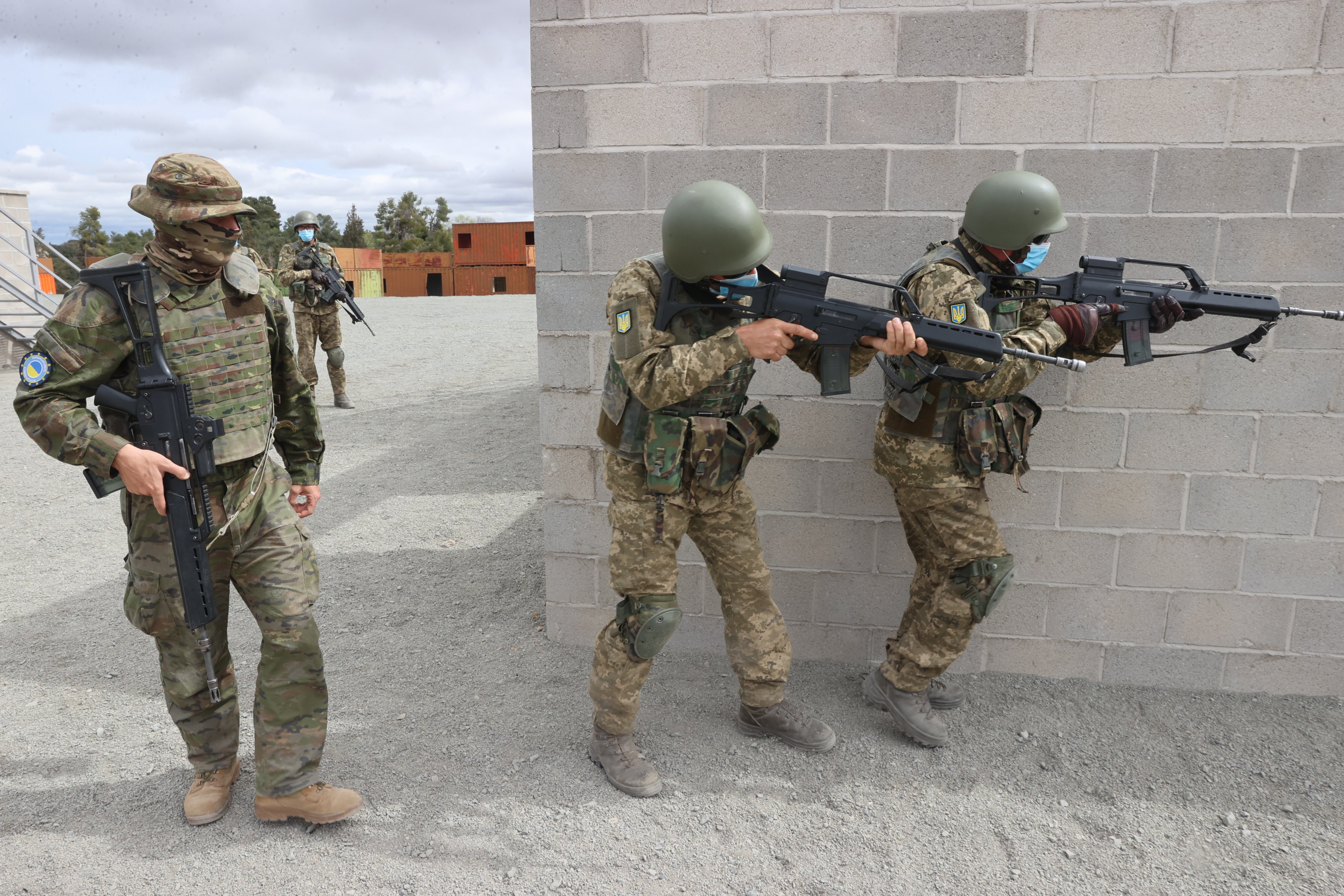 Fotogalería: el entrenamiento de los reclutas ucranianos en Toledo