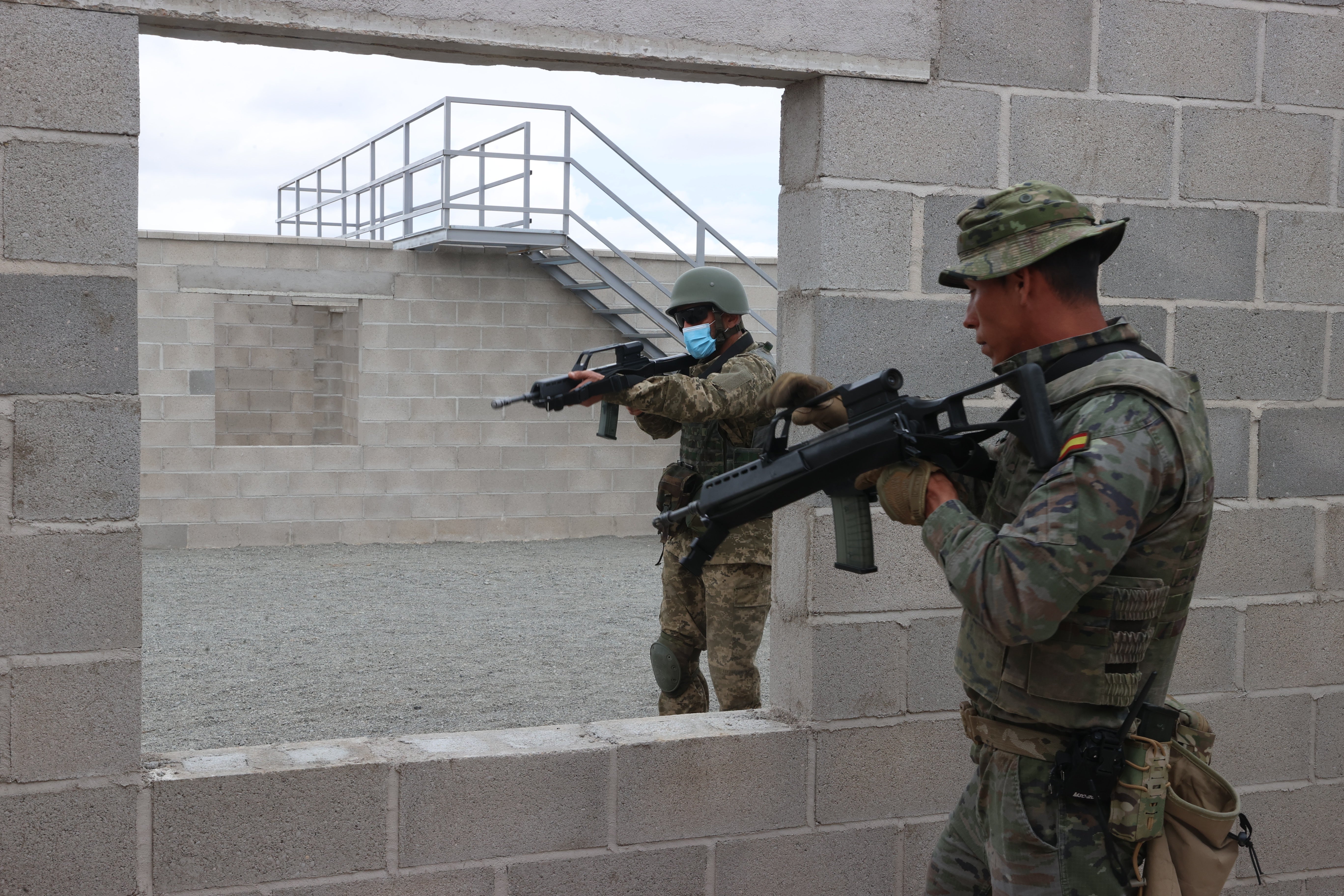 Fotogalería: el entrenamiento de los reclutas ucranianos en Toledo