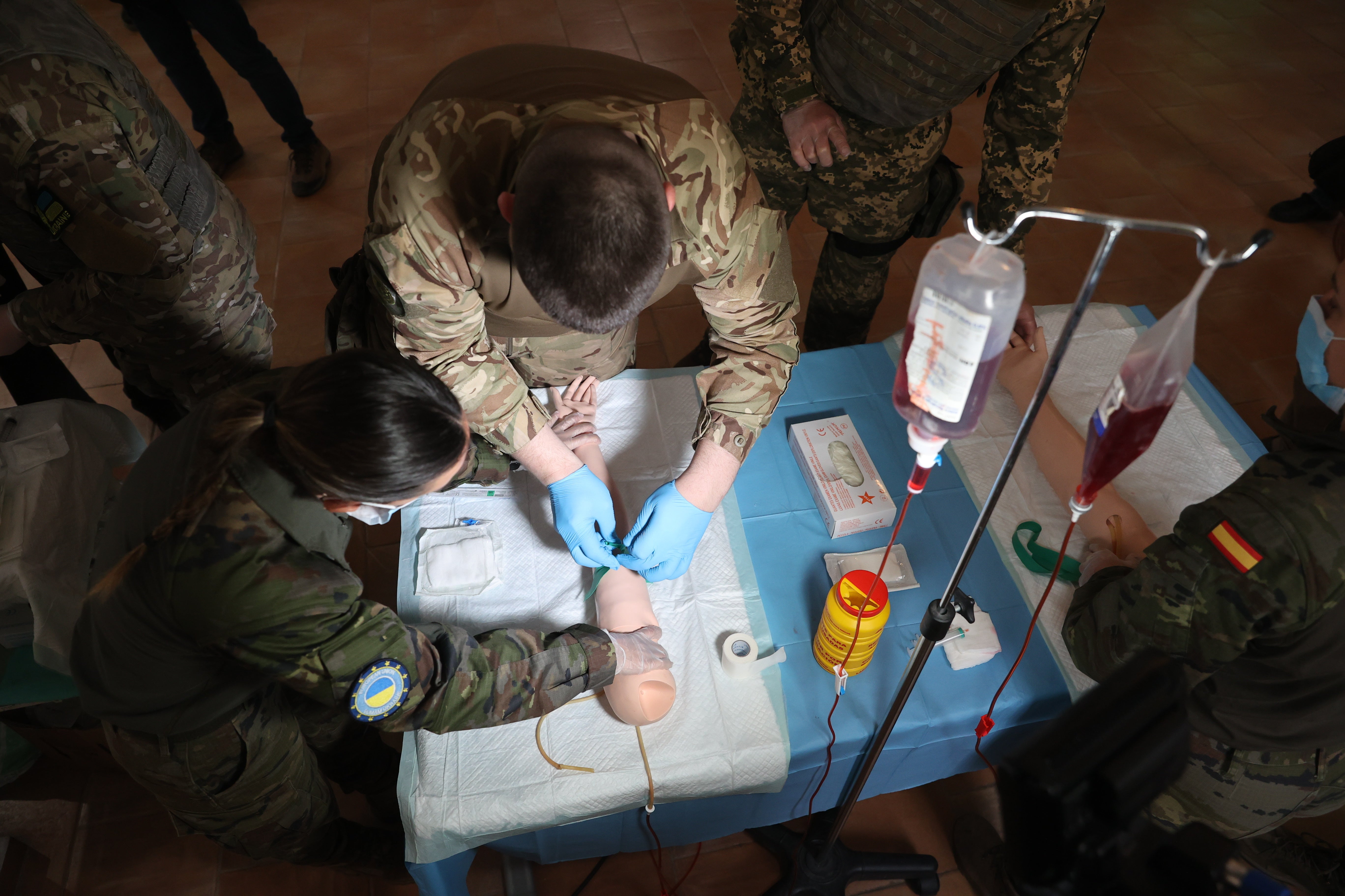 Fotogalería: el entrenamiento de los reclutas ucranianos en Toledo