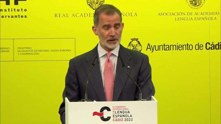 Felipe VI: "Esta es la hora del español, con todos sus acentos"