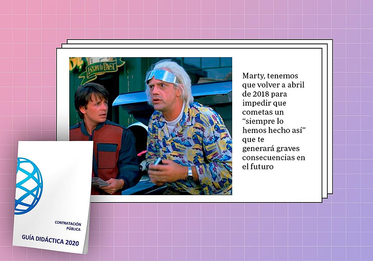 Una de las imágenes utilizadas para ilustrar la guía de contratación