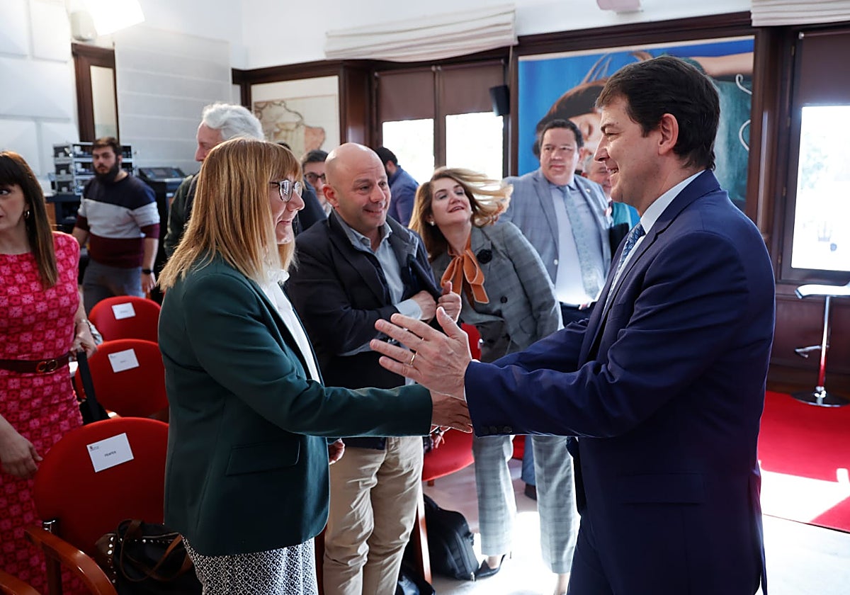Alfonso Fernández Mañueco en el acto sobre salud mental celebrado en Valladolid