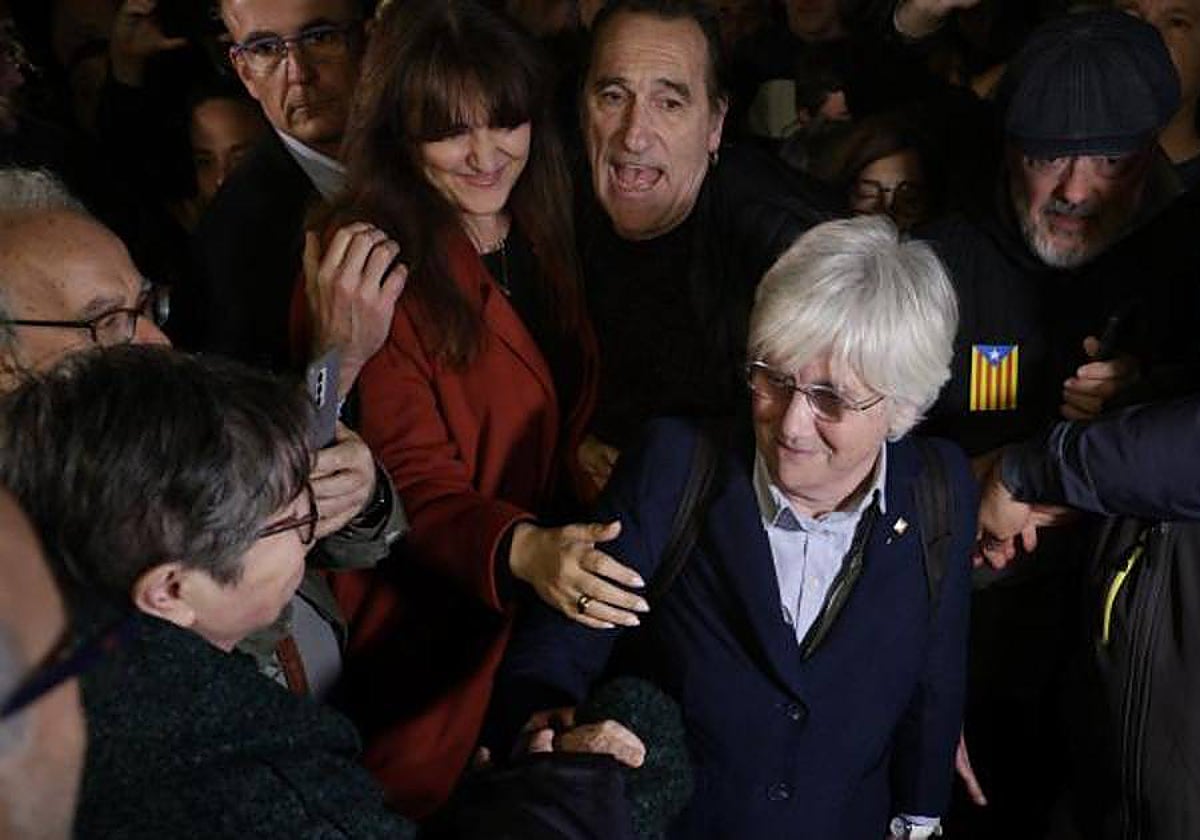 La exconsejera Clara Ponsatí, a su llegada a España el martes