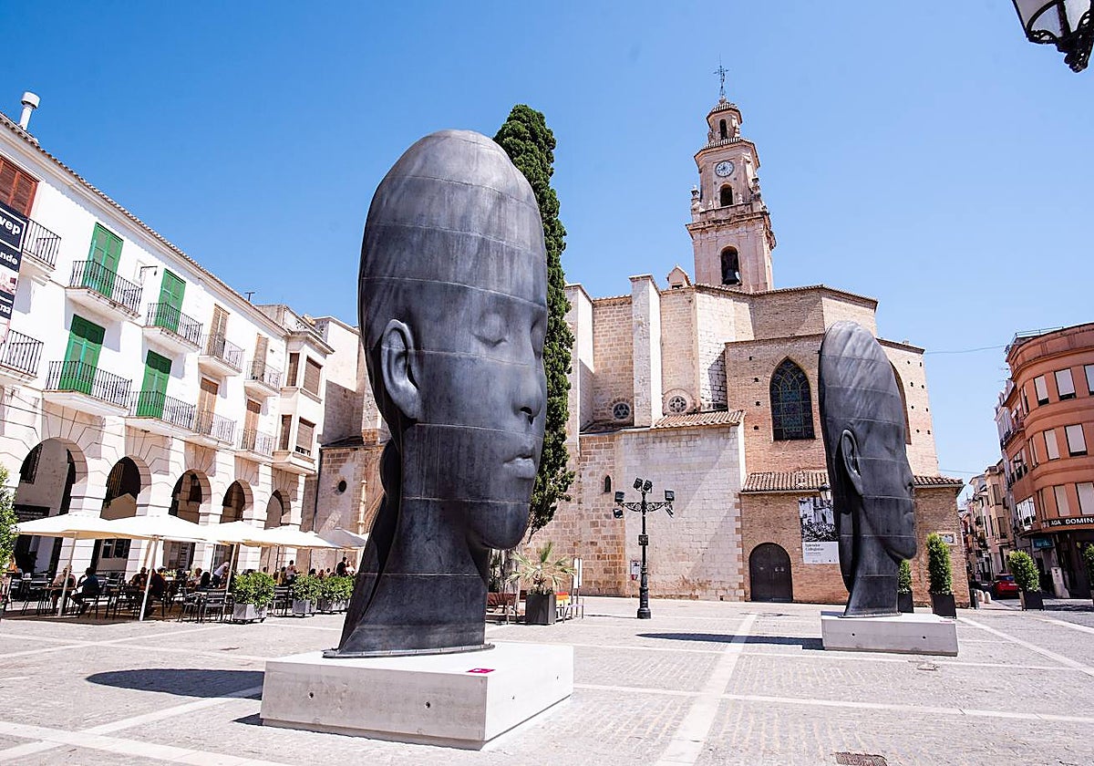 Imagen de la esculturas de Jaume Plensa que se expondrán en Benidorm