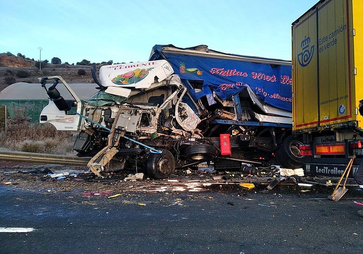 Accidente en el que fallecieron dos personas en la N-122 a la altura de Golmayo (Soria)