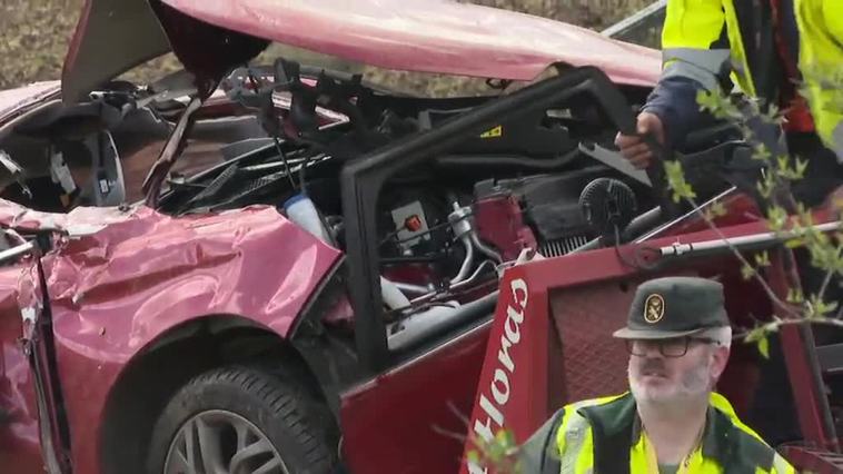 Cuatro jóvenes muertos en un accidente en Xove, Lugo