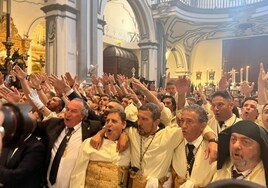 Antonio Banderas cumple con la Semana Santa de Málaga: «La Virgen de Lágrimas está siempre en mi camerino»