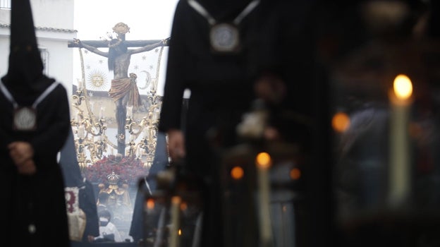 El Cristo del Remedio de Ánimas, poco después de salir