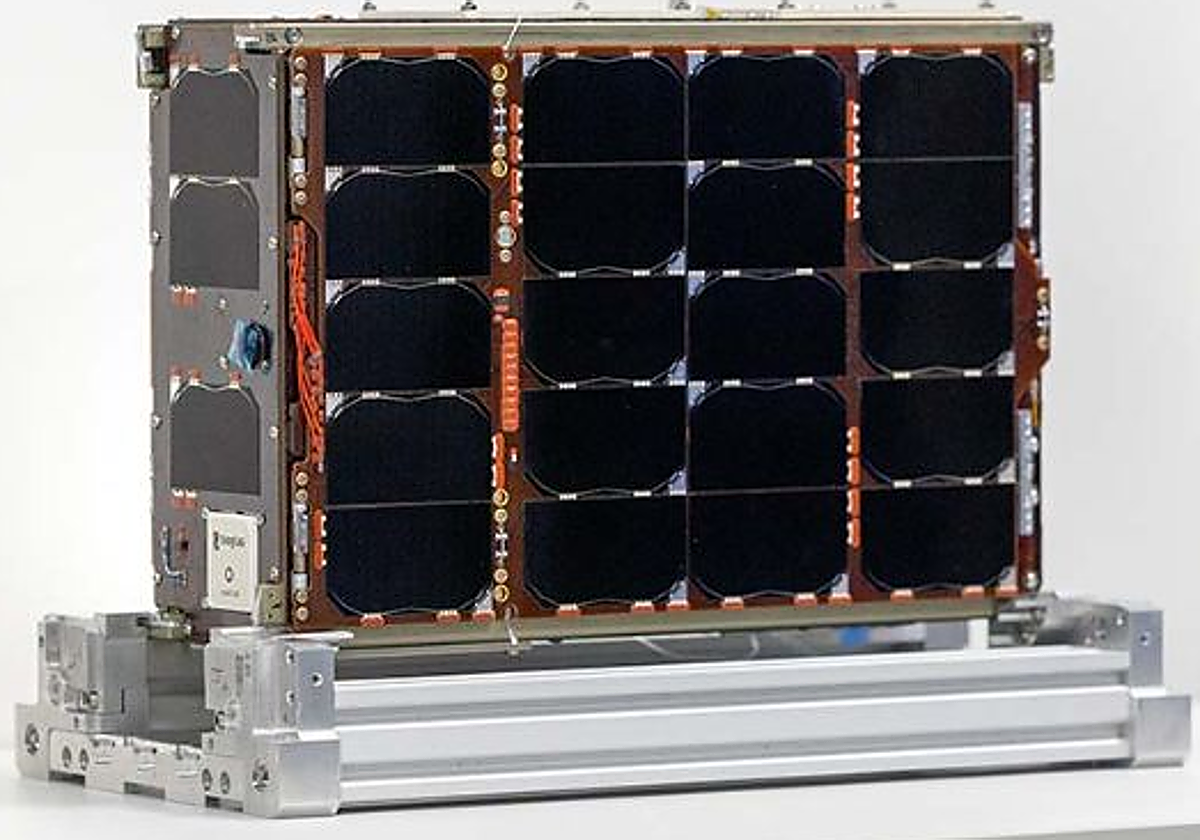 Imagen del segundo nanosatélite de la Generalitat de Cataluña, el 'Menut', puesto en órbita a finales de 2022