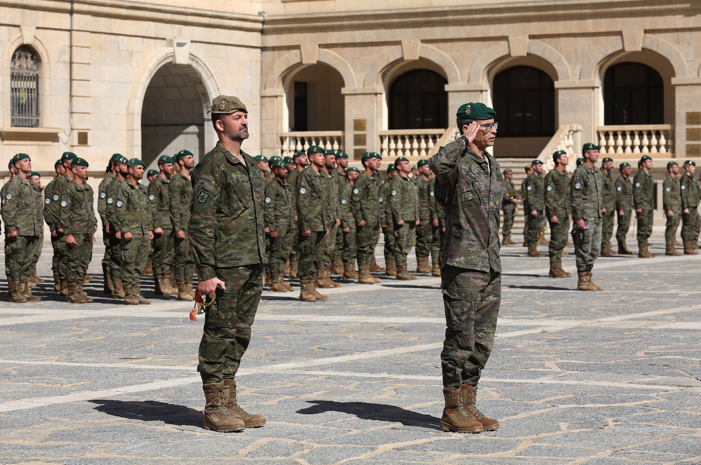 Despedida de militares ucranianos en la Academia de Infantería de Toledo