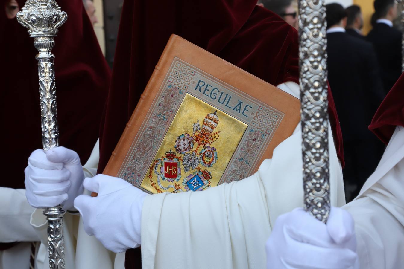 Lunes Santo | La solemne procesión de la hermandad de la Vera Cruz, en imágenes