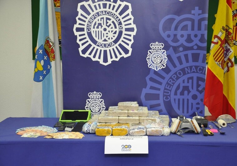 Un gran golpe policial culmina con casi 25 kilos de heroína incautada en Pontevedra