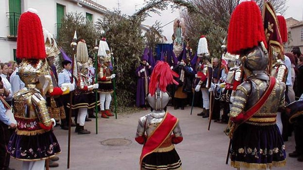 Uno de los actos religiosos que se celebra en la Pasión de Calatrava