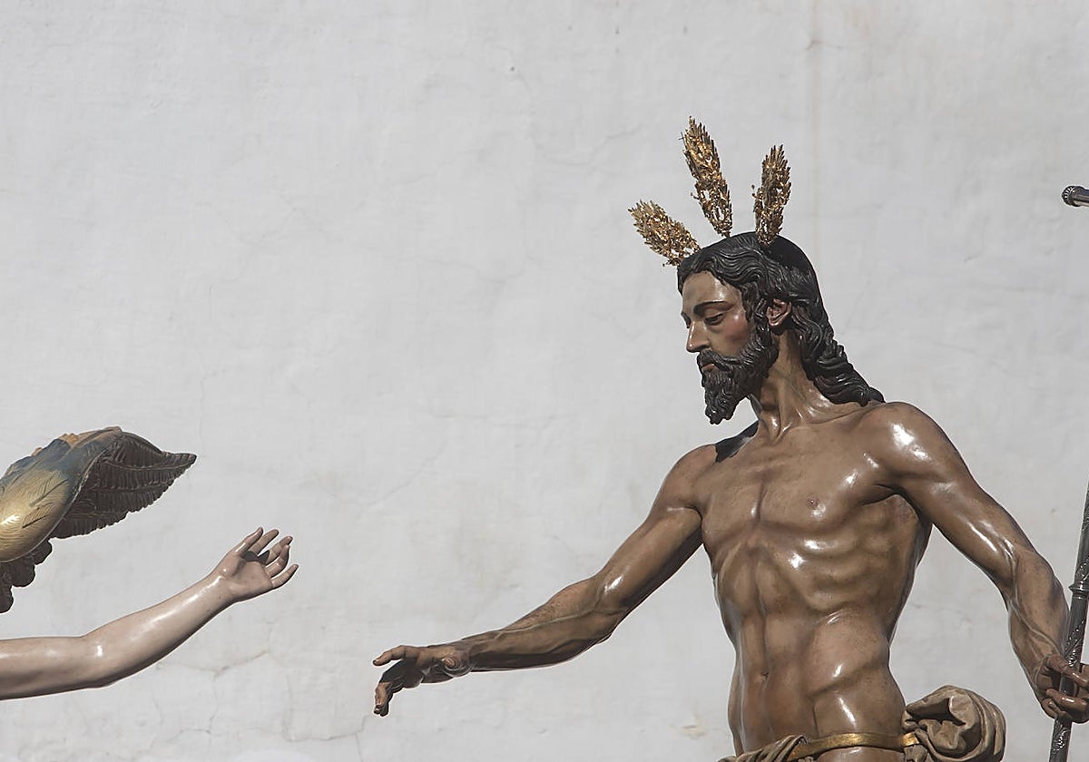 Nuestro Señor Resucitado, durante su procesión del año pasado