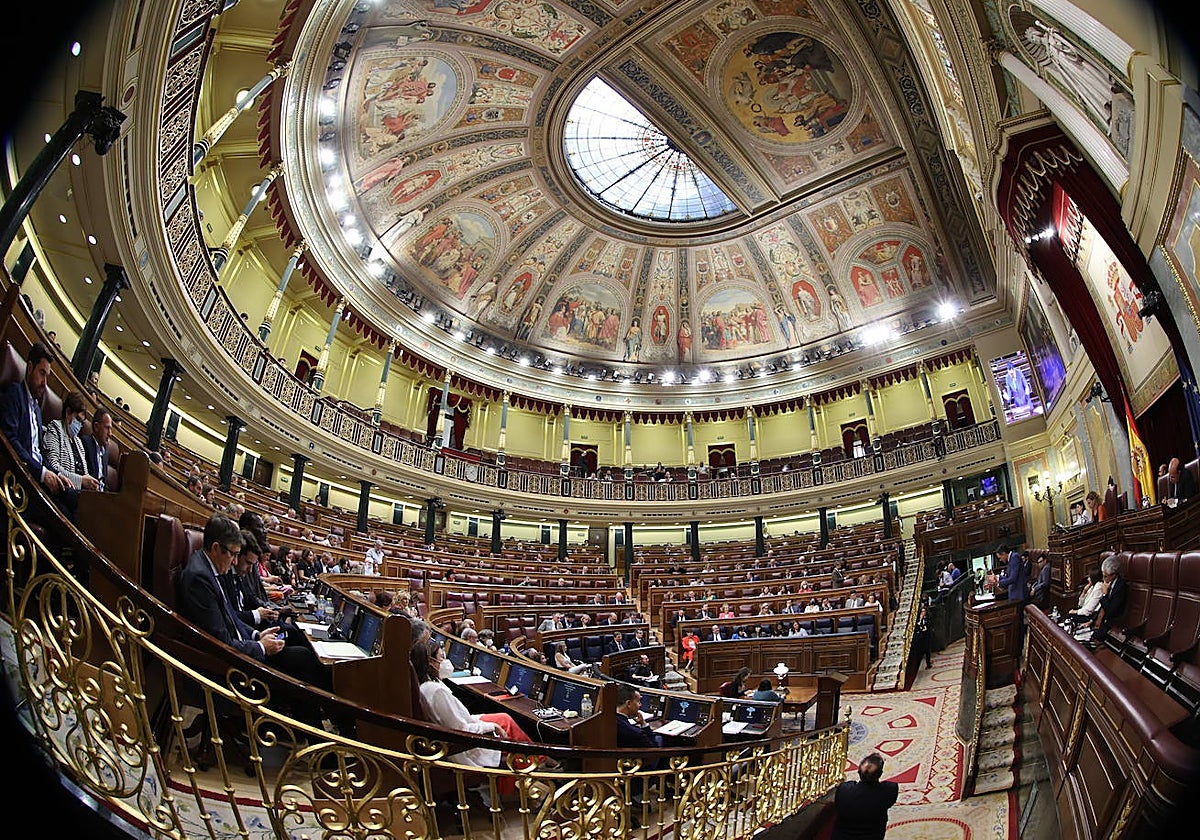 Sesión plenaria en el Congreso de los Diputados