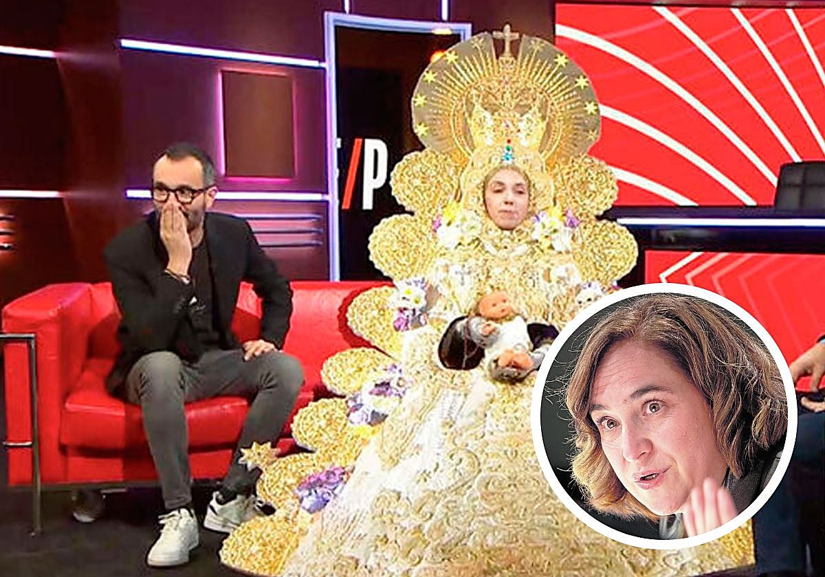 En el gag de TV· una humorista parodiaba a la Vírgen del Rocío