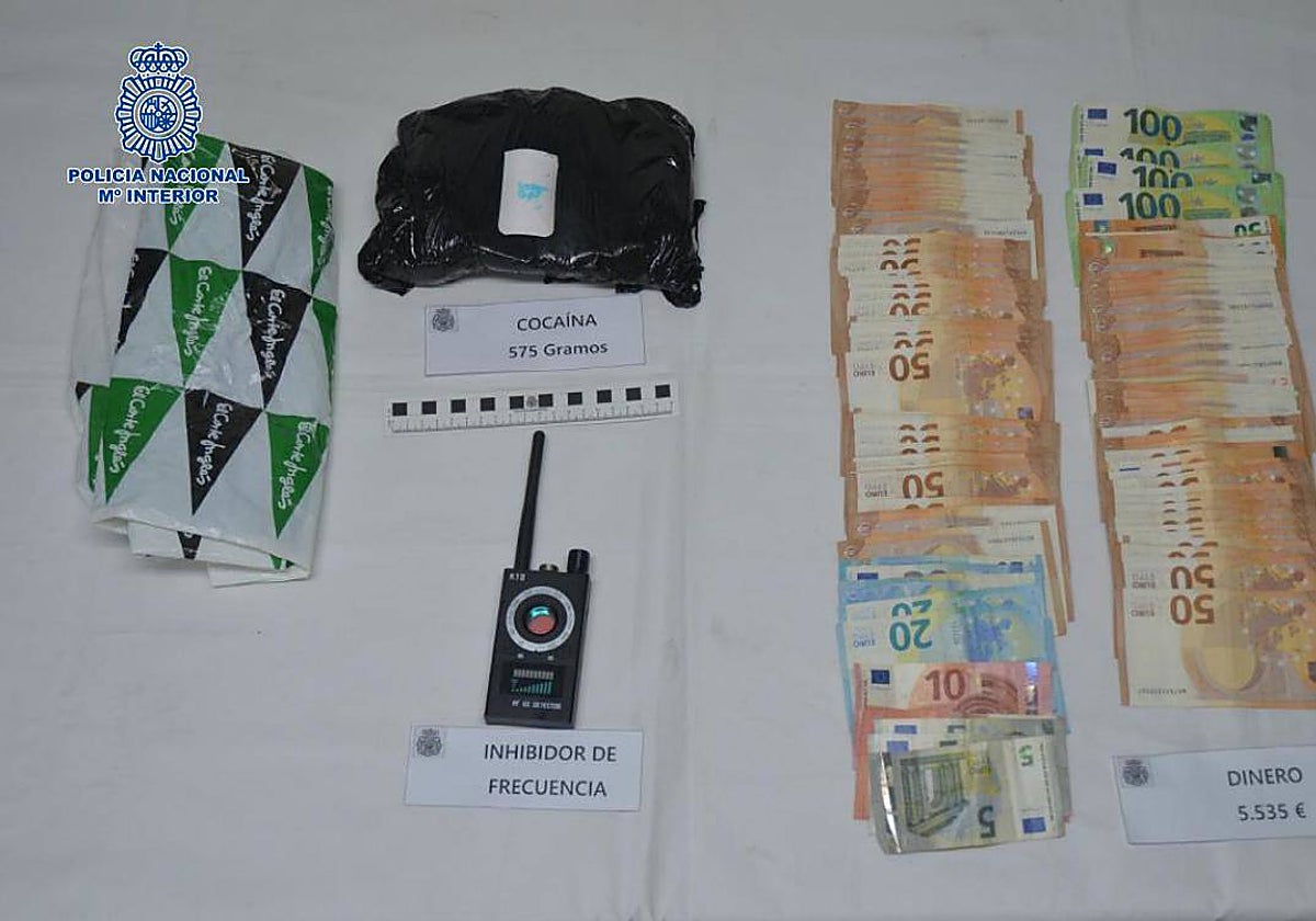 Imagen de lo incautado por la Policía Nacional